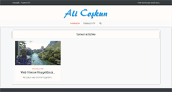 Desktop Screenshot of alicoskun.net